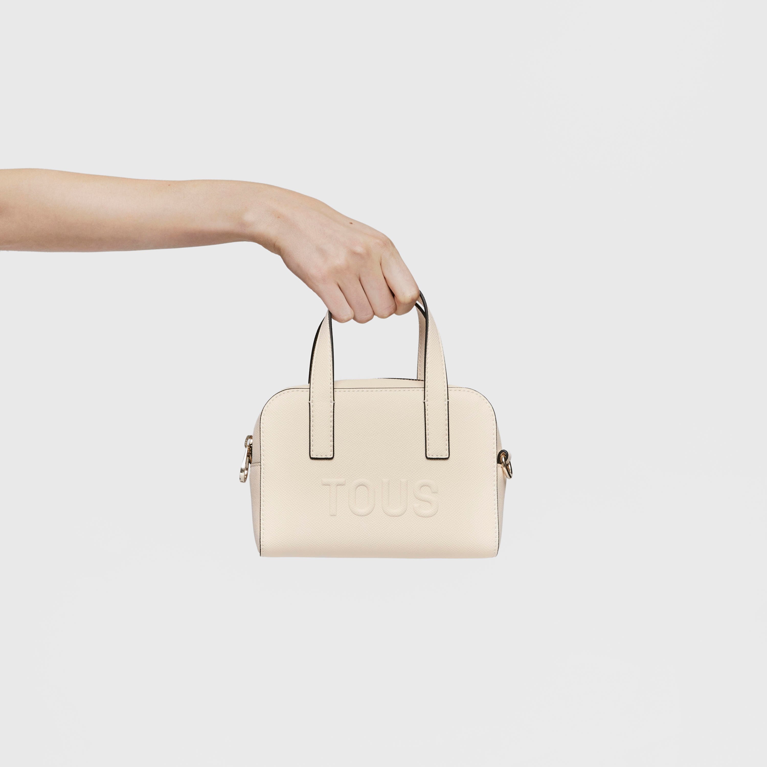 Small beige Bowling bag TOUS La Rue New