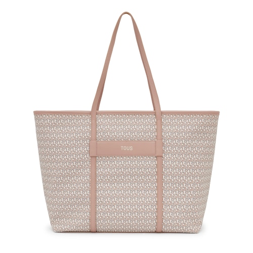 Large taupe Tote bag TOUS MANIFESTO image number 0