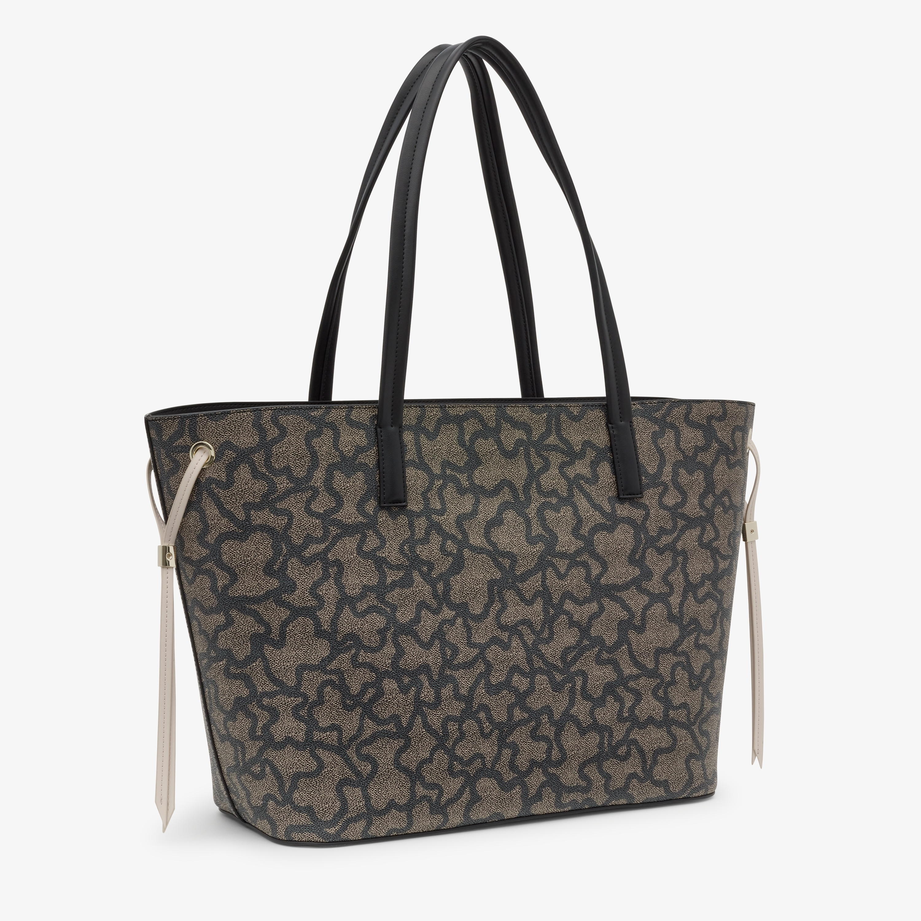 Large black Tote bag Kaos Icon
