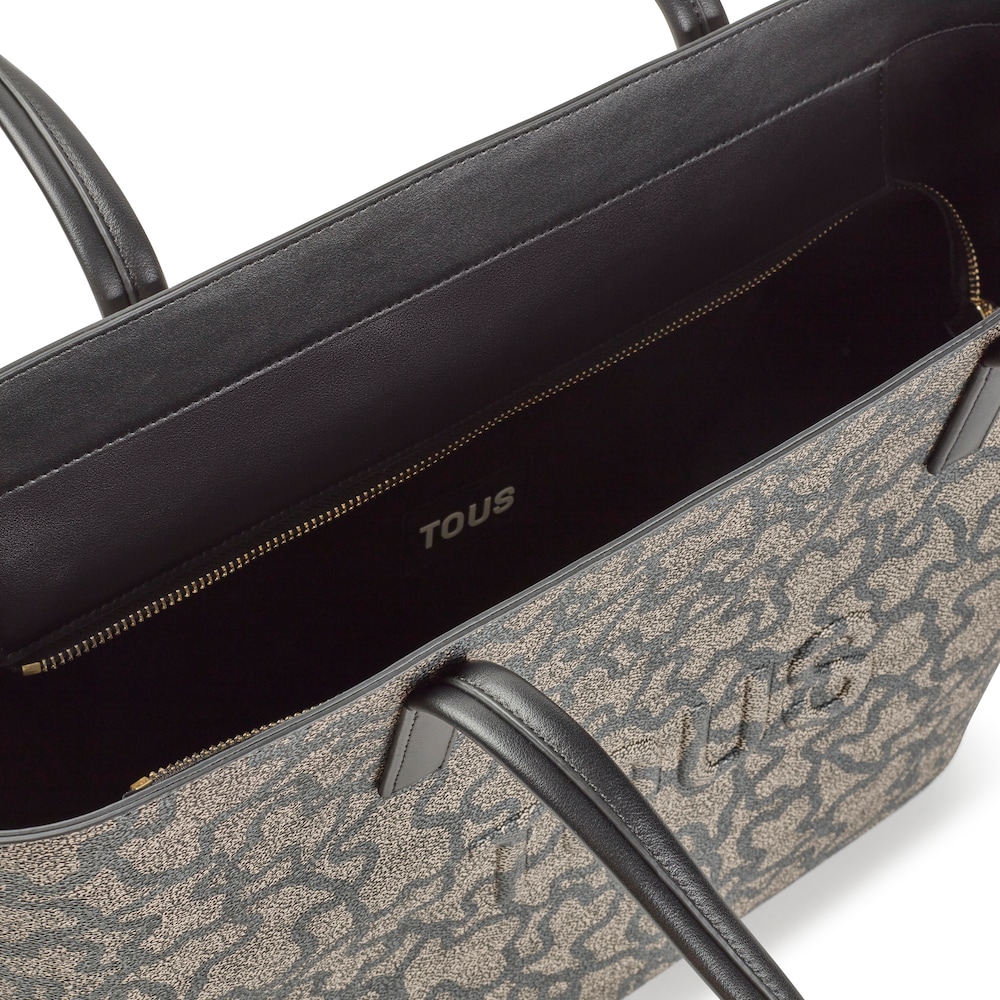 Large black Tote bag Kaos Icon
