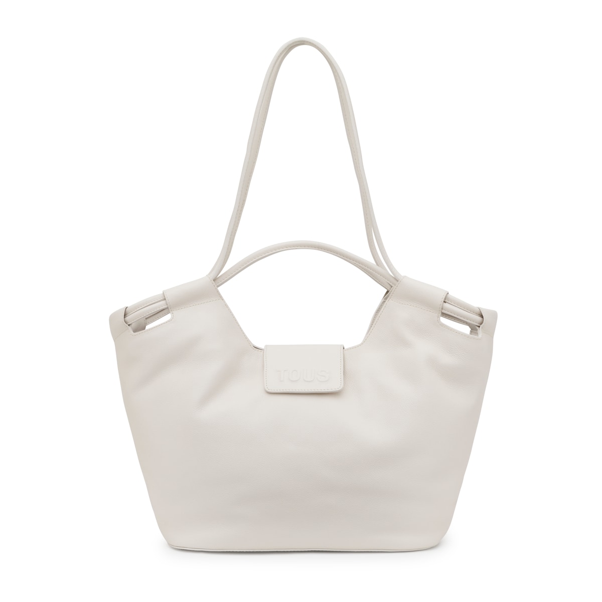 Large white leather Tote bag TOUS Sun