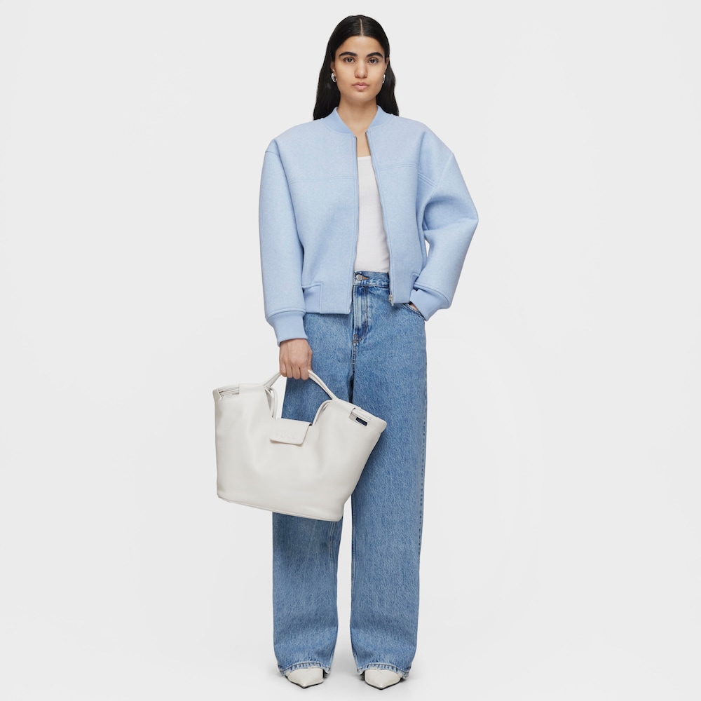 Large white leather Tote bag TOUS Sun