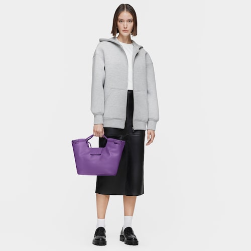Medium purple leather Tote bag TOUS Sun