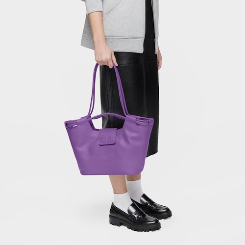 Medium purple leather Tote bag TOUS Sun