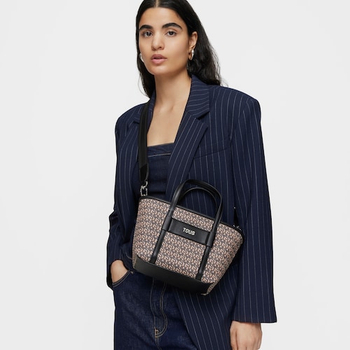 Tote bag pequena cinzento-escuro TOUS MANIFESTO