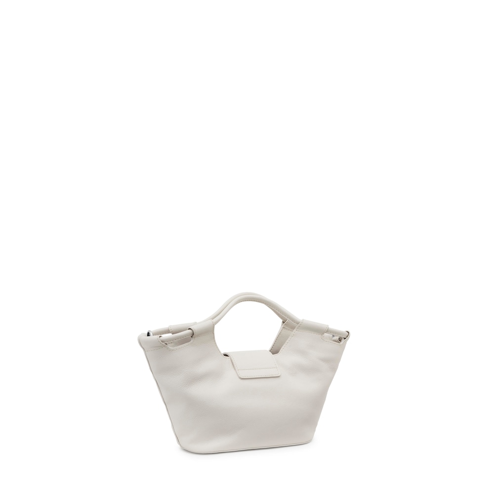 Small white leather Tote bag TOUS Sun