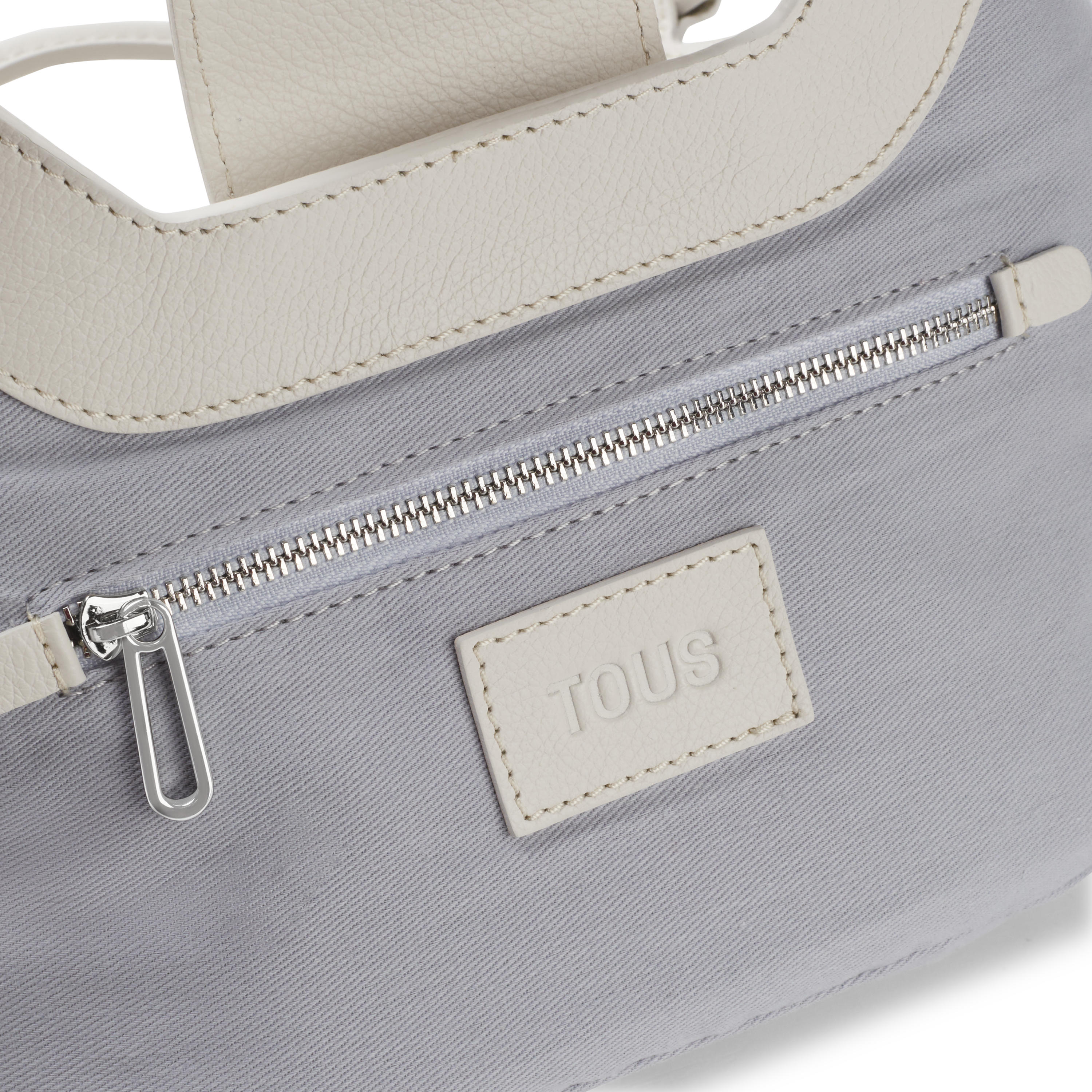 Small white leather Tote bag TOUS Sun