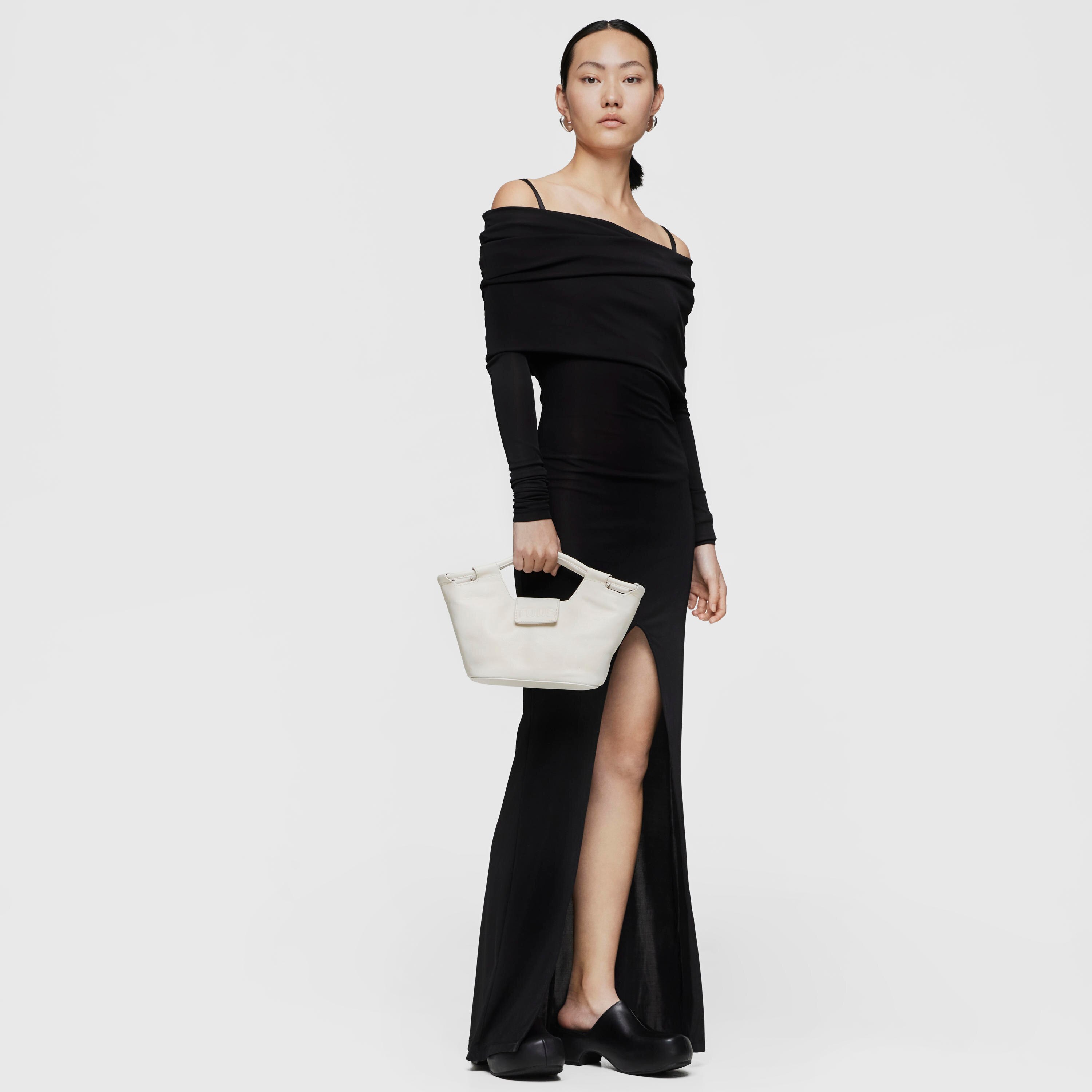 Small white leather Tote bag TOUS Sun