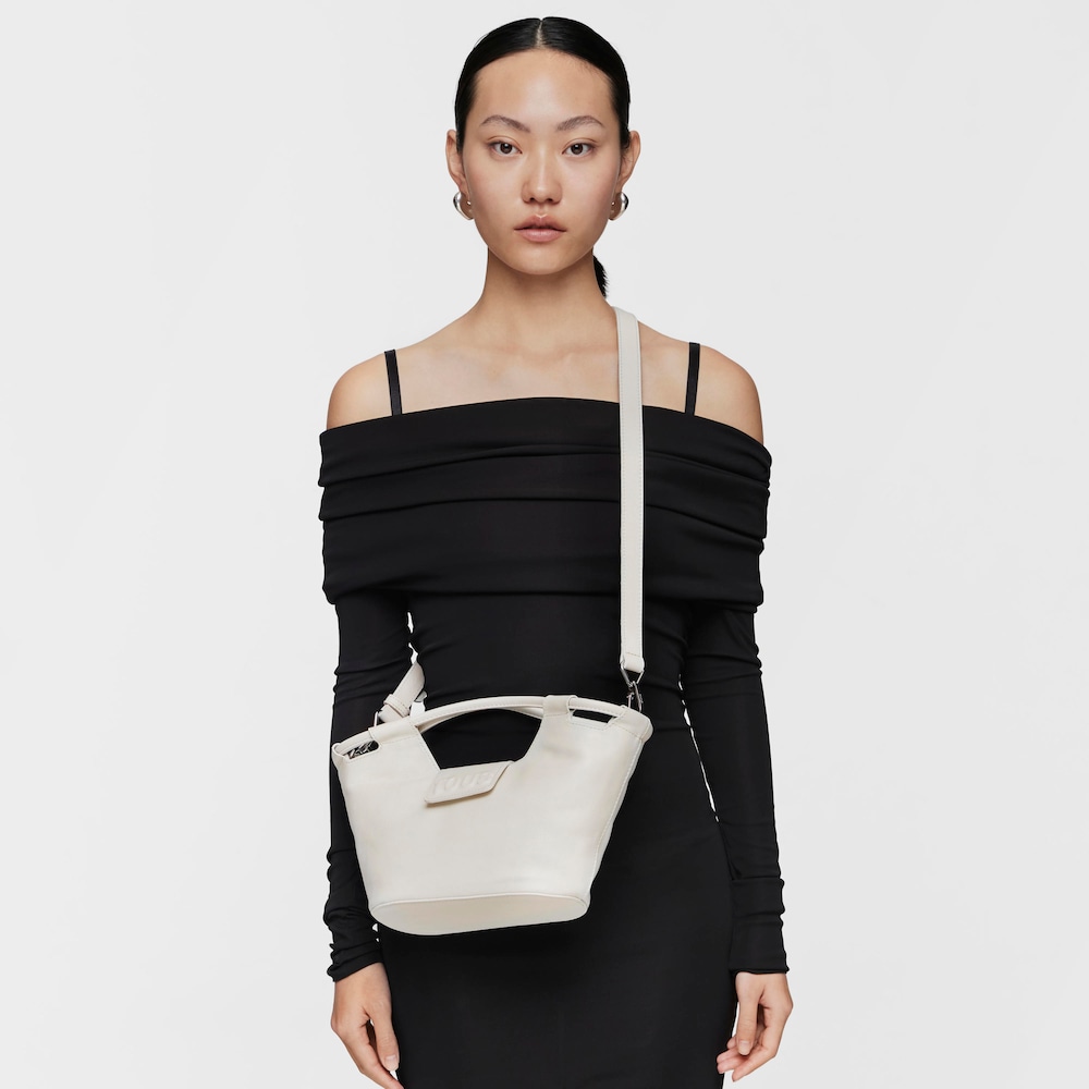 Small white leather Tote bag TOUS Sun