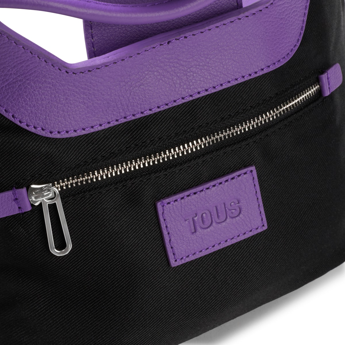 Small purple leather Tote bag TOUS Sun image number 2