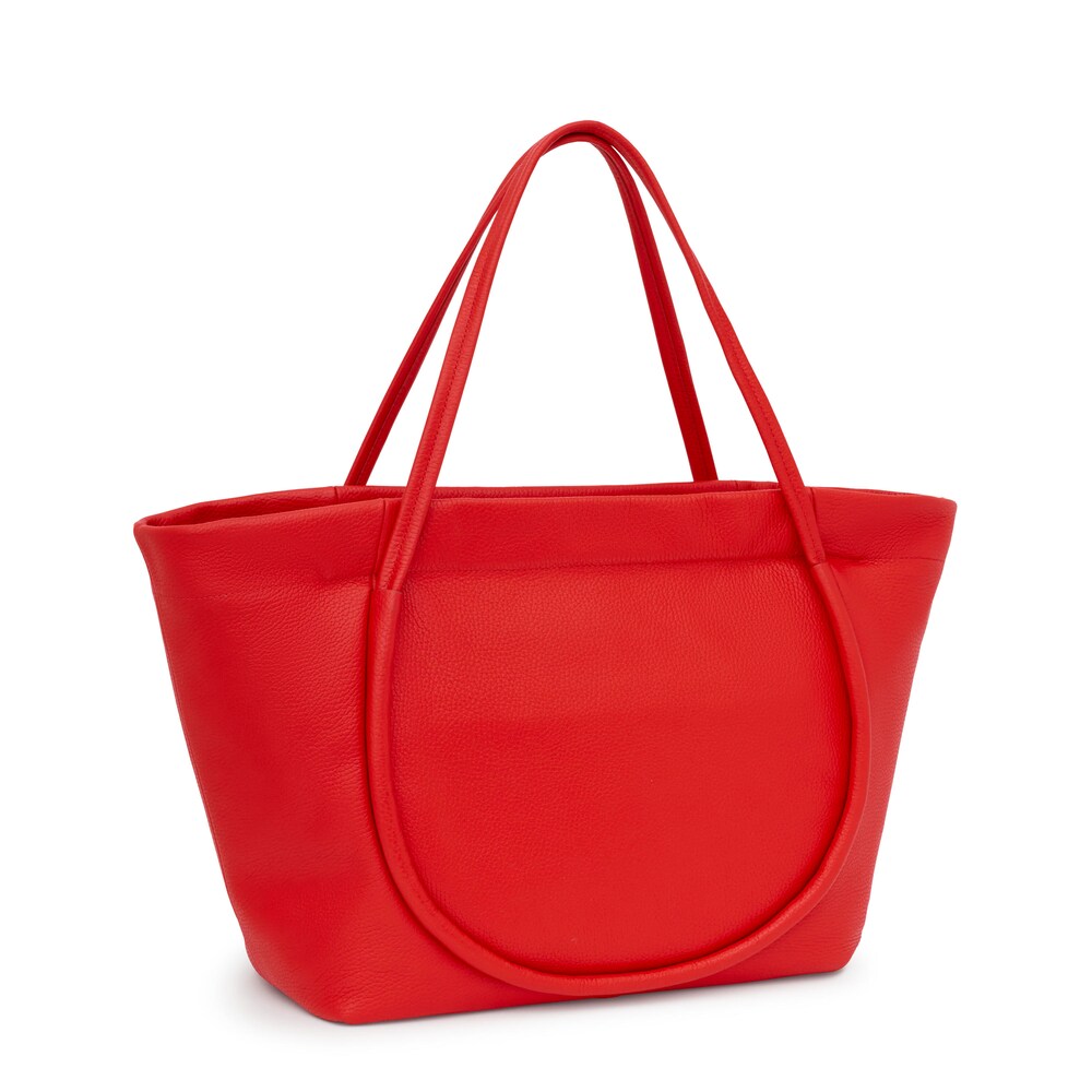 Large red leather Tote bag TOUS Miranda