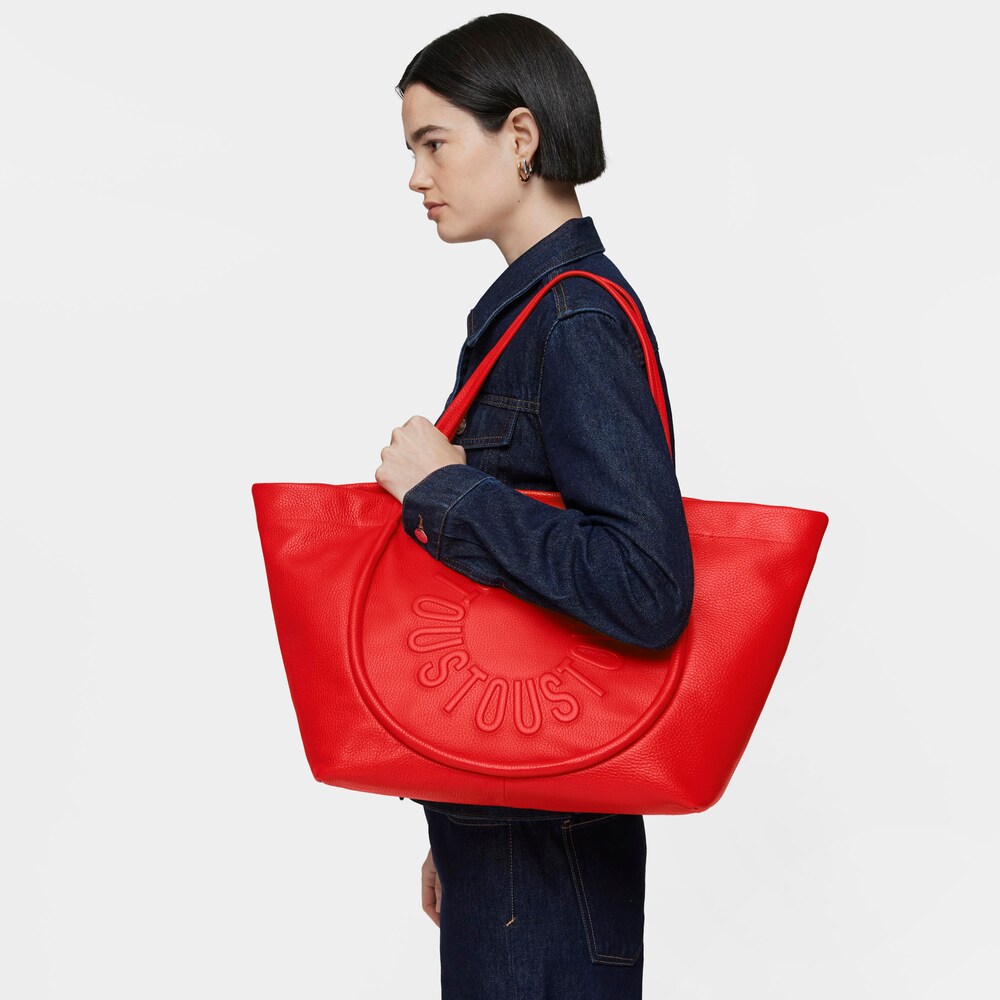 Large red leather Tote bag TOUS Miranda