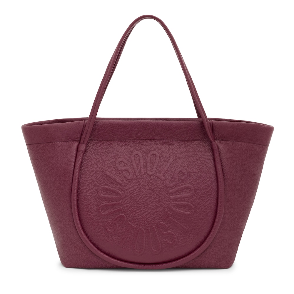 Large burgundy leather Tote bag TOUS Miranda image number 0