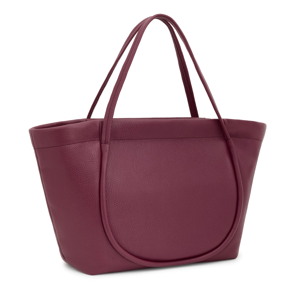 Large burgundy leather Tote bag TOUS Miranda image number 1