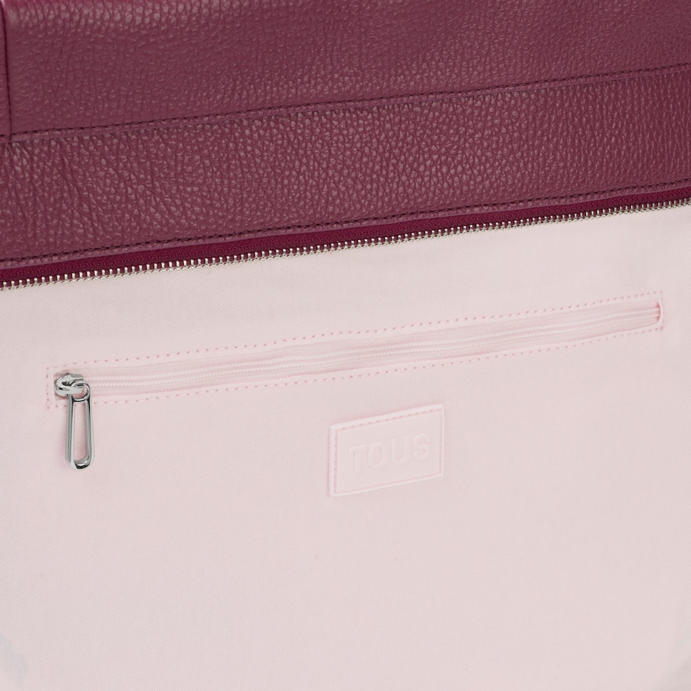 Large burgundy leather Tote bag TOUS Miranda image number 2