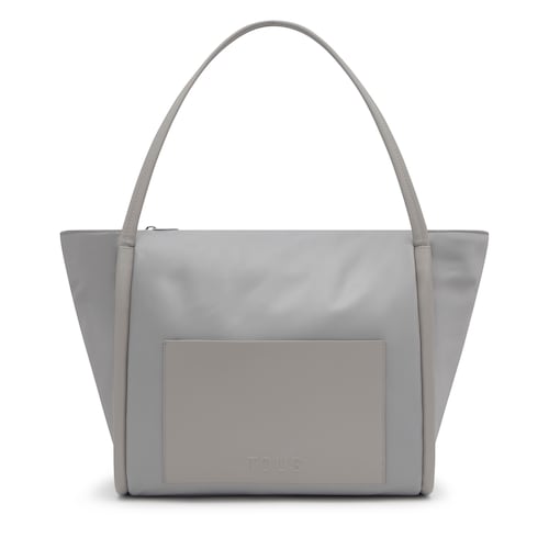 Large gray Tote bag TOUS Miranda Soft New