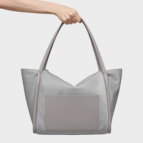 Large gray Tote bag TOUS Miranda Soft New