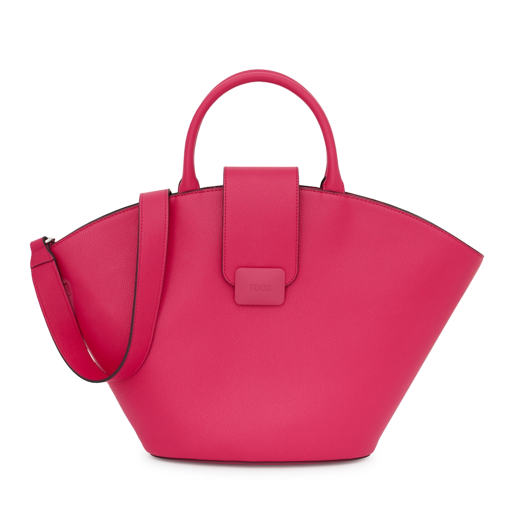 Large fuchsia-colored Tote bag TOUS Lucia