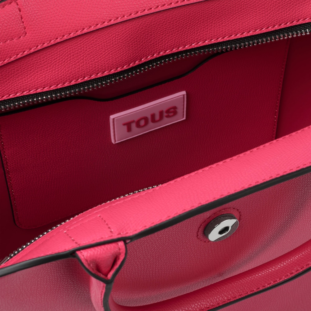 Large fuchsia-colored Tote bag TOUS Lucia