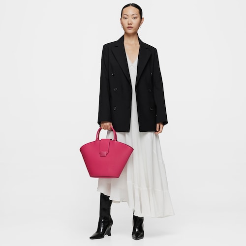 Large fuchsia-colored Tote bag TOUS Lucia