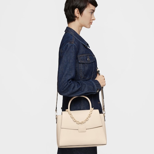 Medium beige City bag TOUS Lucia