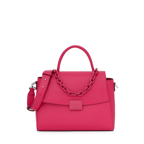 Medium fuchsia-colored City bag TOUS Lucia