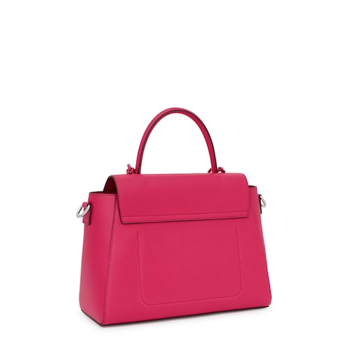 Medium fuchsia-colored City bag TOUS Lucia
