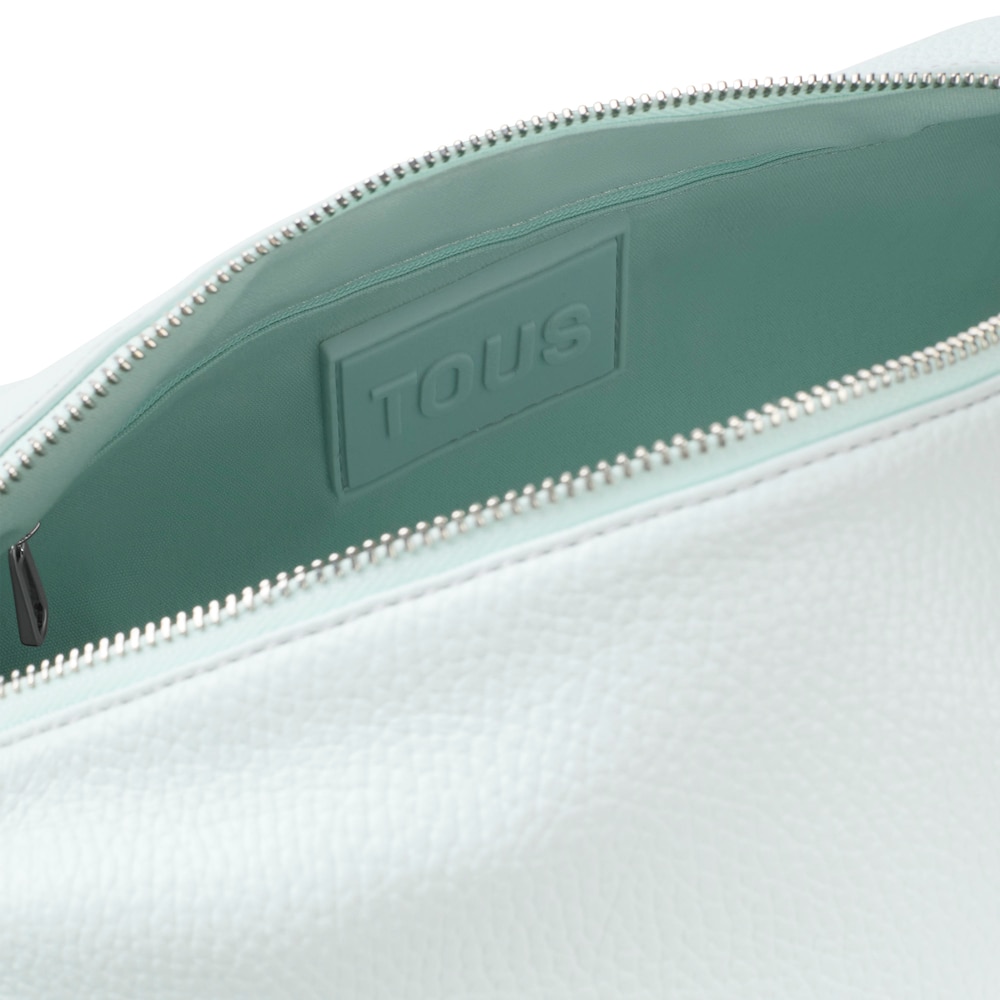 Medium light blue leather Duffel bag TOUS Miranda