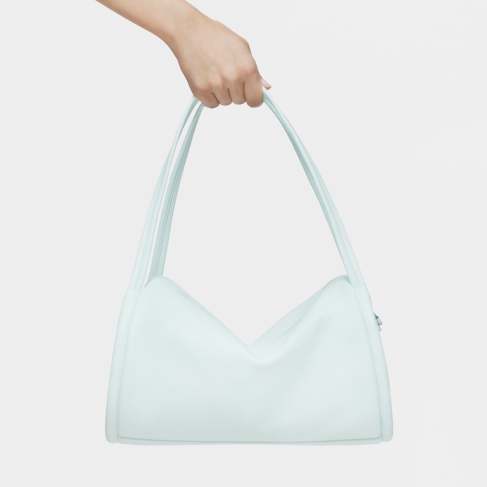 Medium light blue leather Duffel bag TOUS Miranda