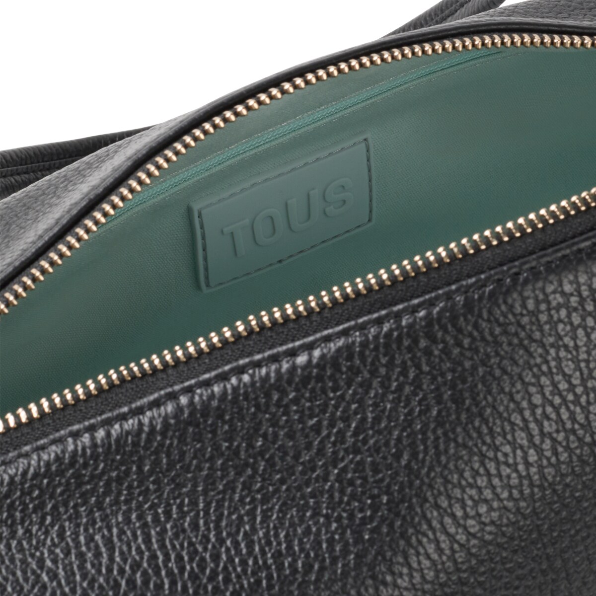 Medium black leather Duffel bag TOUS Miranda image number 2
