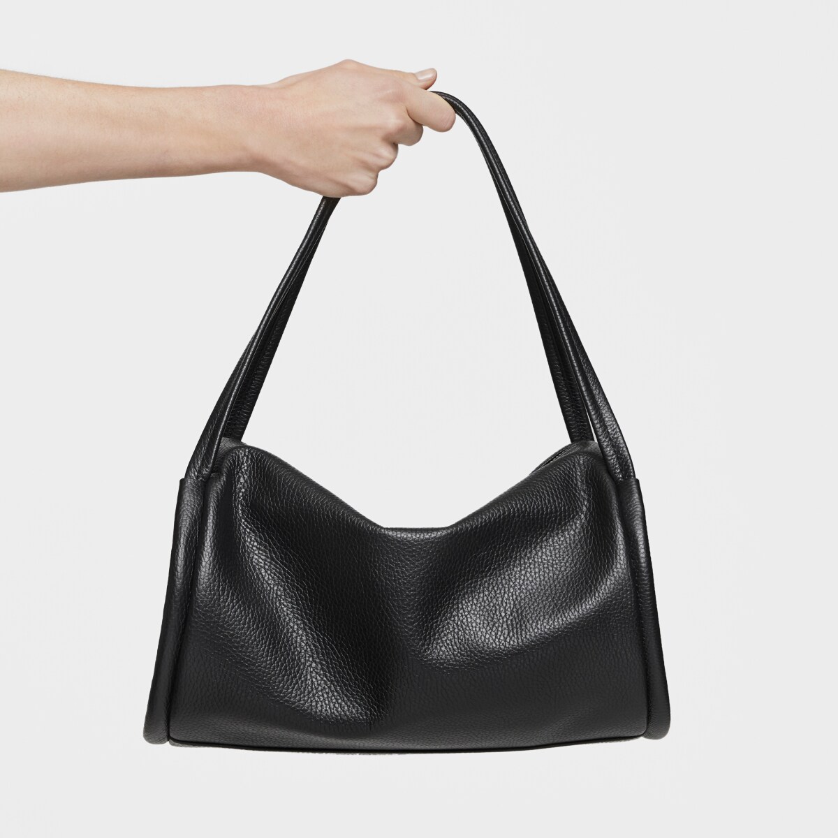 Medium black leather Duffel bag TOUS Miranda image number 5