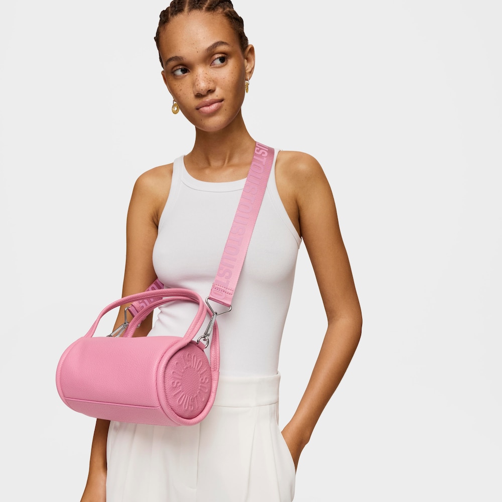 Bolso Duffle pequeño de piel rosa oscuro TOUS Miranda image number 3