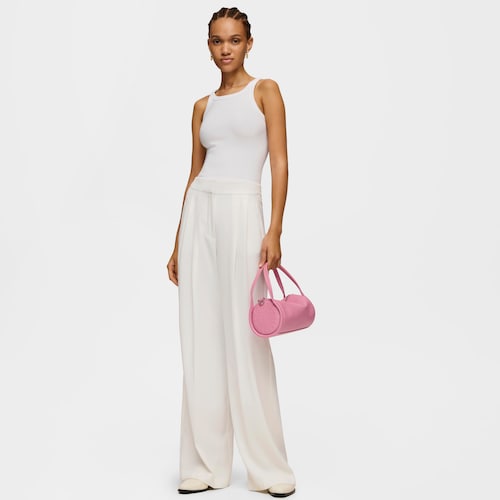 Small dark pink leather Duffel bag TOUS Miranda