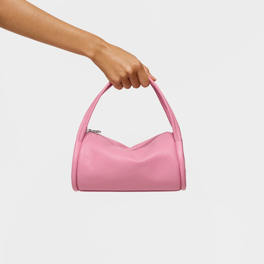 Bolso Duffle pequeño de piel rosa oscuro TOUS Miranda image number 5