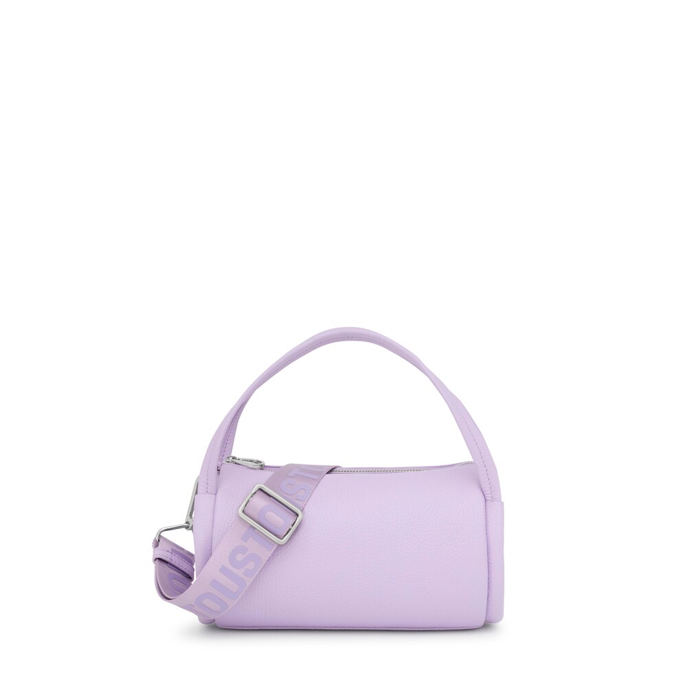 Bolso Duffle de piel peque&ntilde;o lila TOUS Miranda
