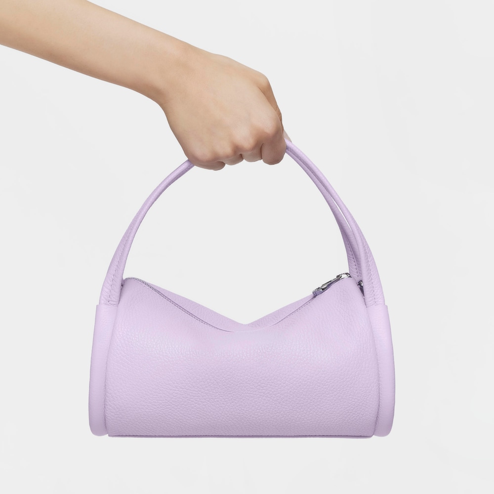Bolso Duffle de piel peque&ntilde;o lila TOUS Miranda