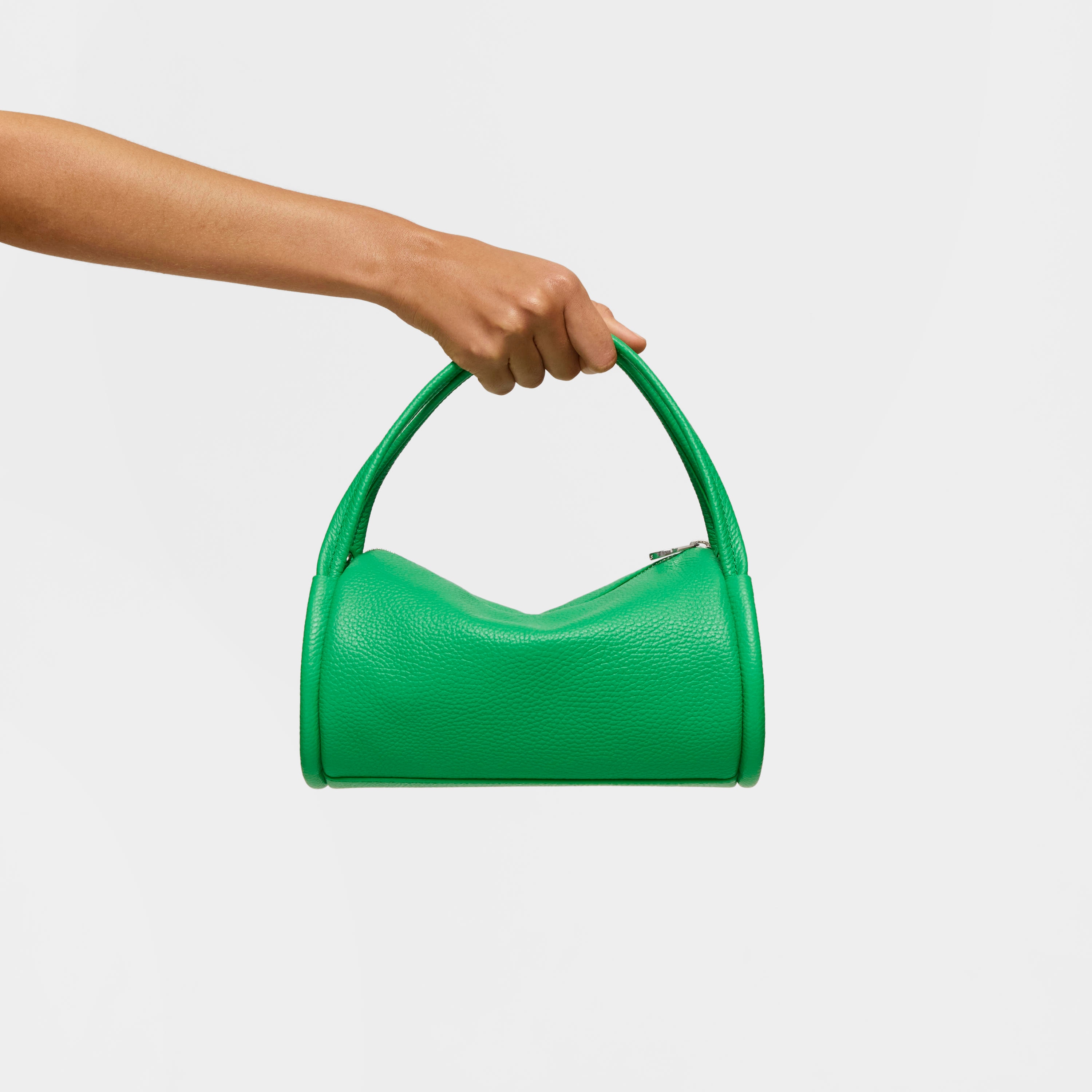 Small green leather Duffel bag TOUS Miranda