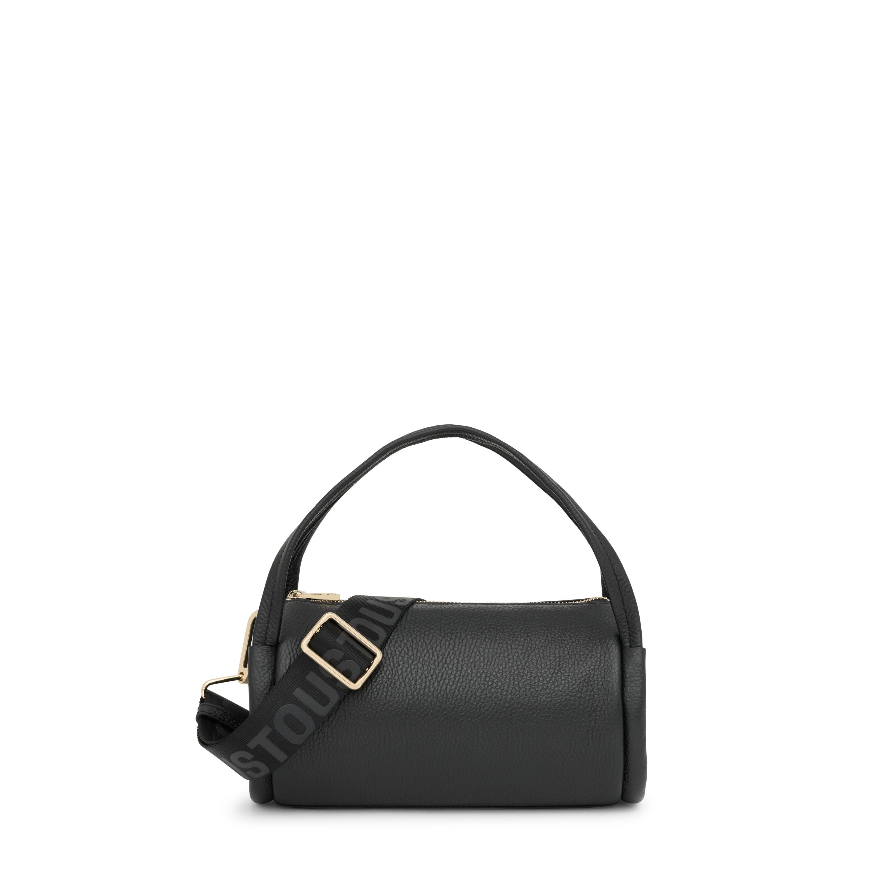 Small black leather Duffel bag TOUS Miranda