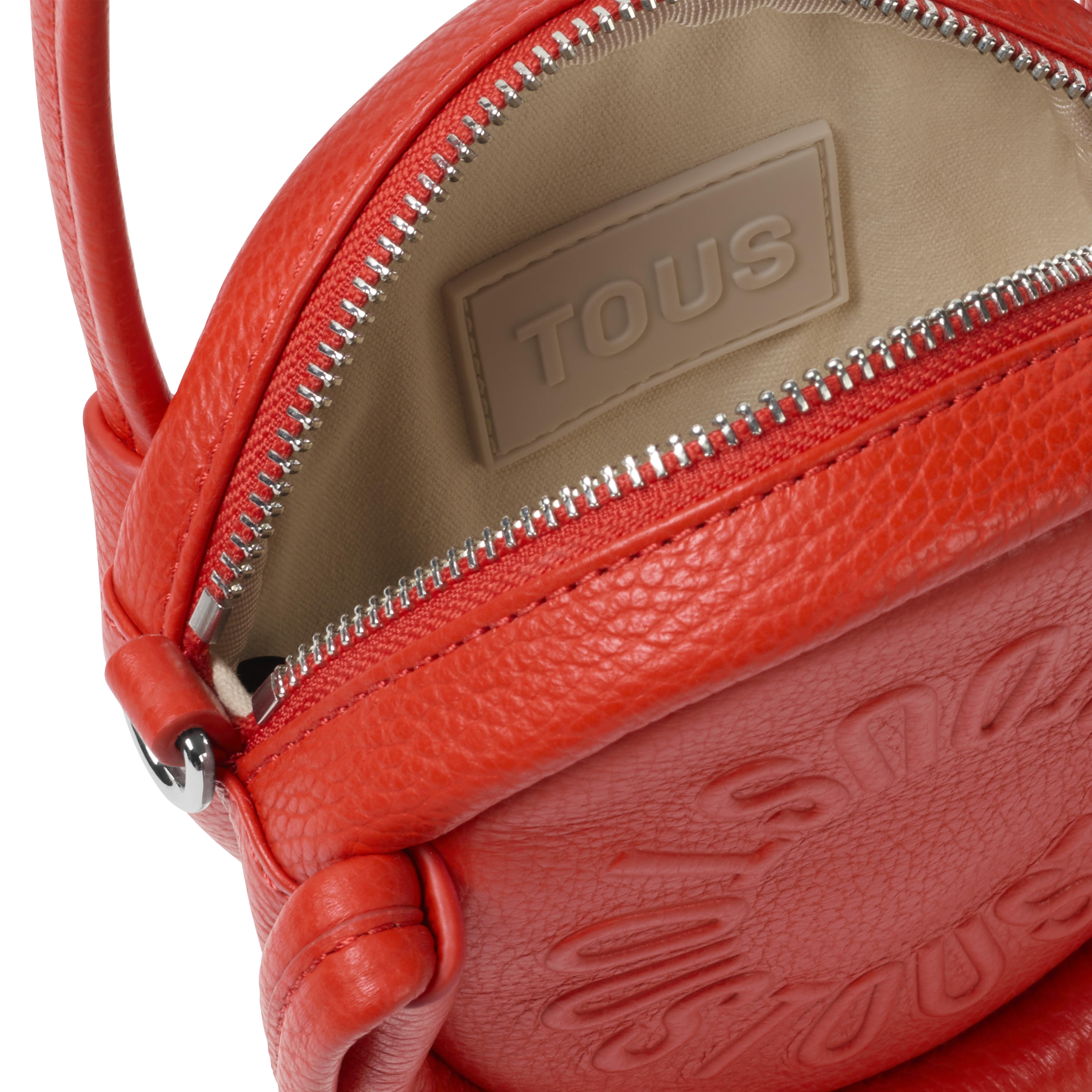 Red leather Crossbody minibag TOUS Miranda