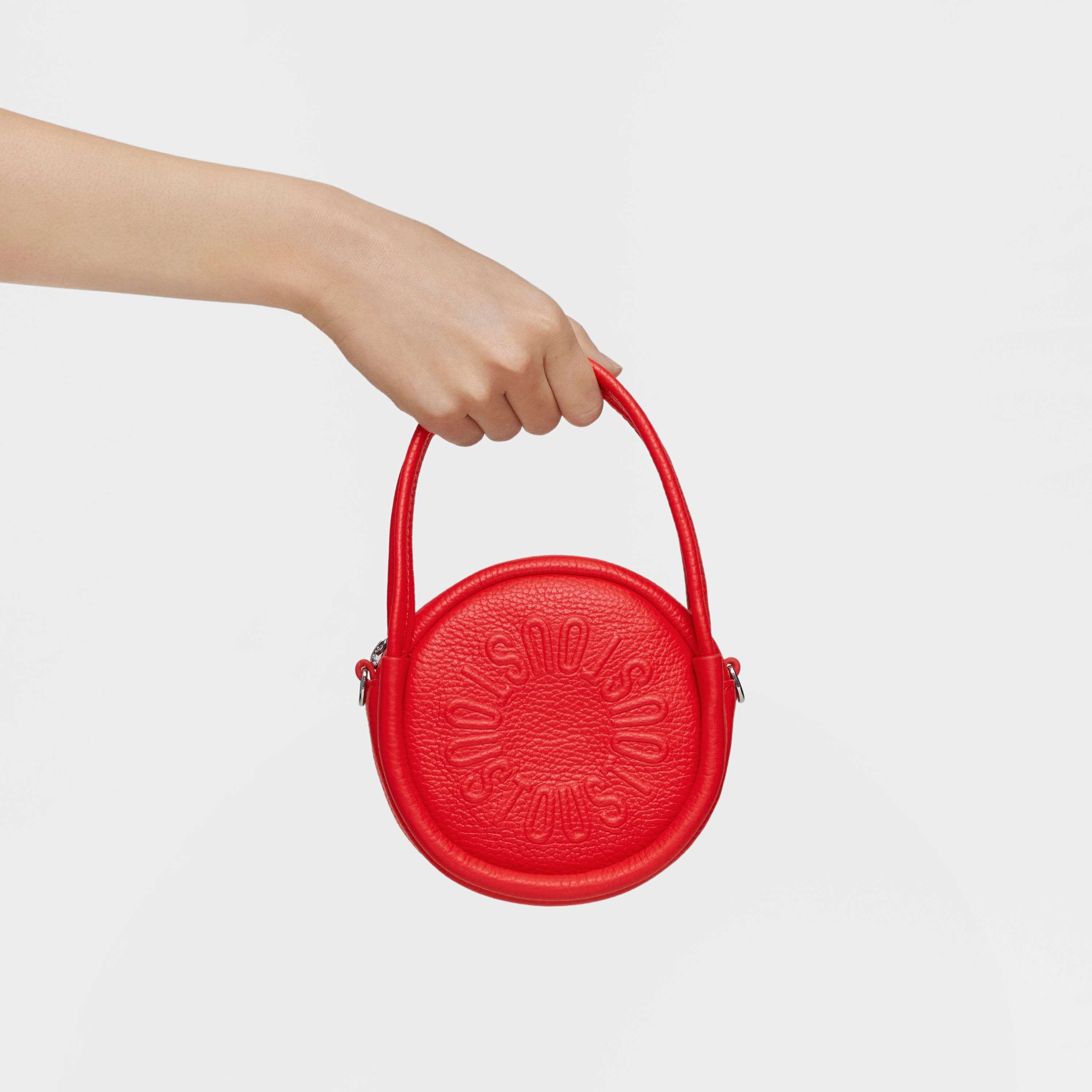Red leather Crossbody minibag TOUS Miranda
