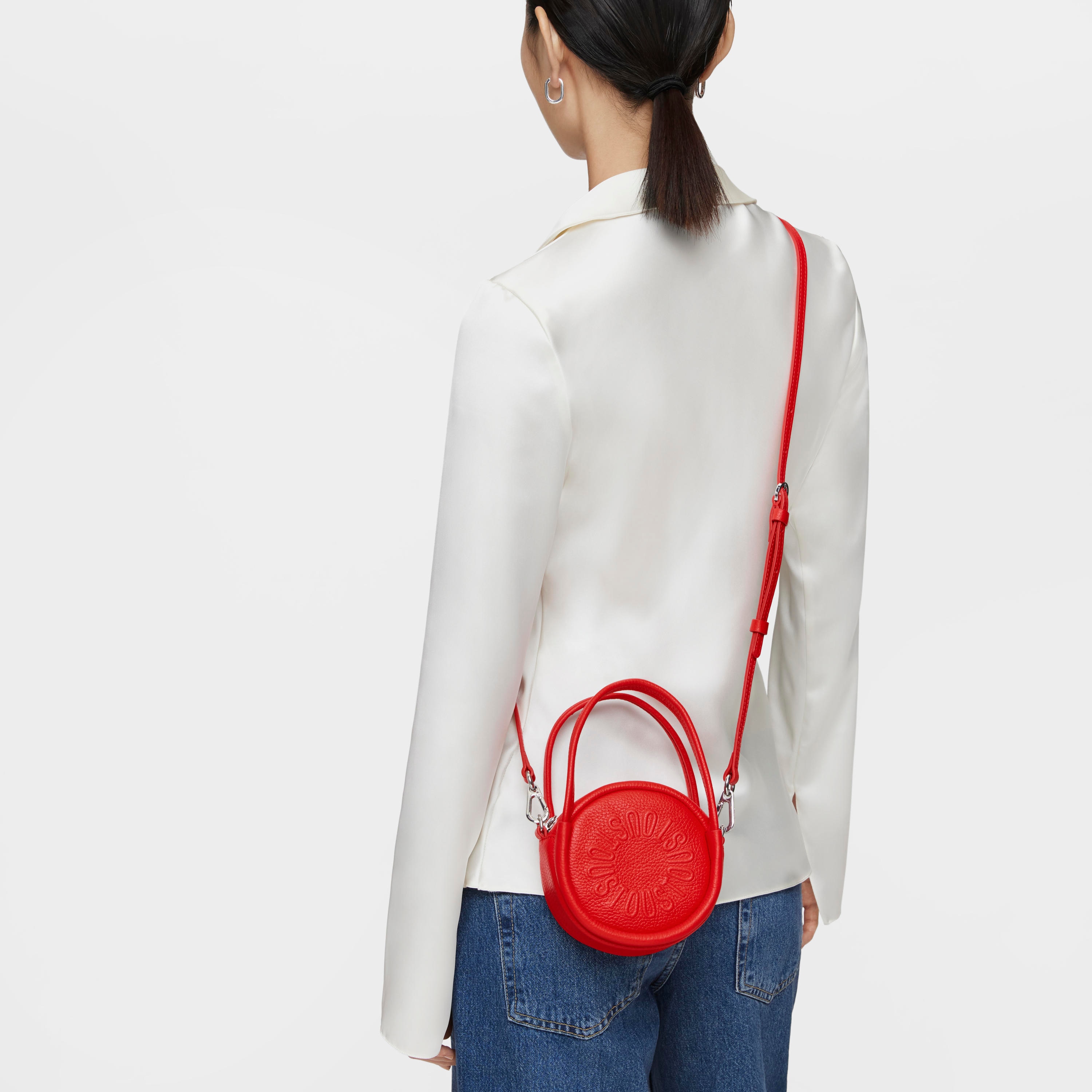 Red leather Crossbody minibag TOUS Miranda