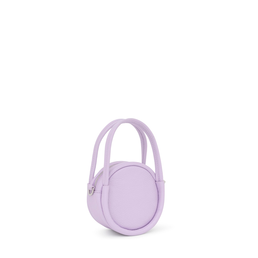 Lilac-colored leather Crossbody minibag TOUS Miranda
