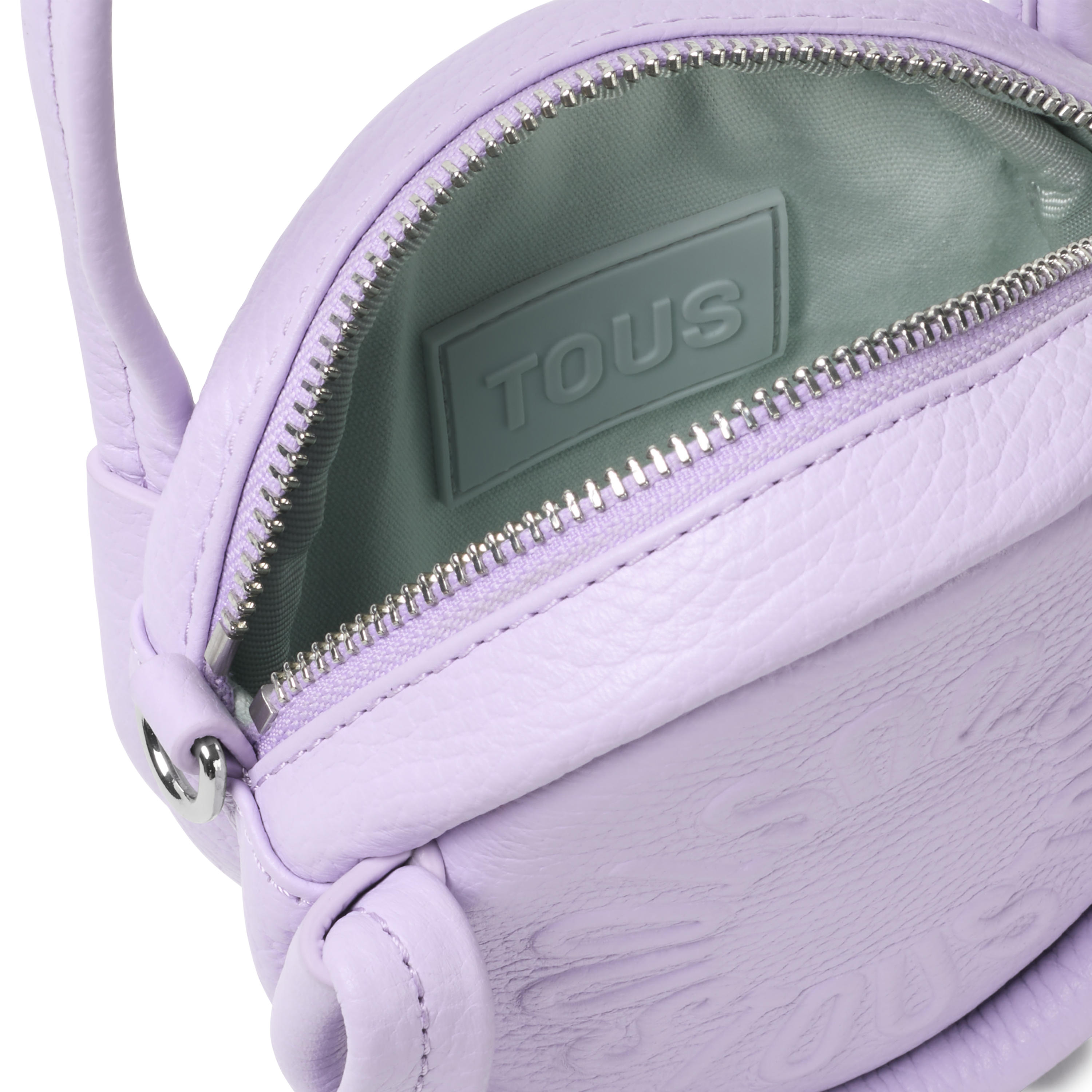 Lilac-colored leather Crossbody minibag TOUS Miranda