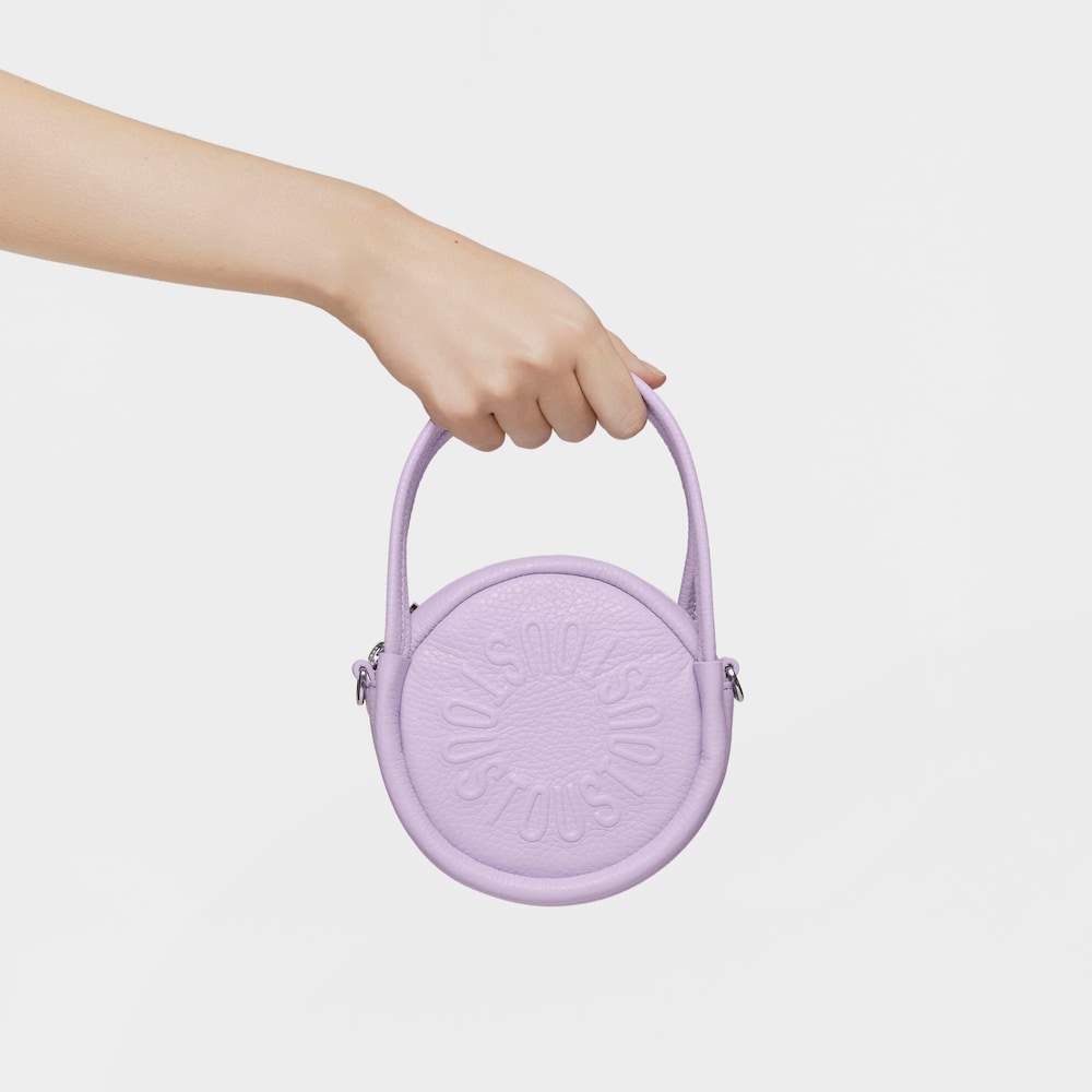 Lilac-colored leather Crossbody minibag TOUS Miranda