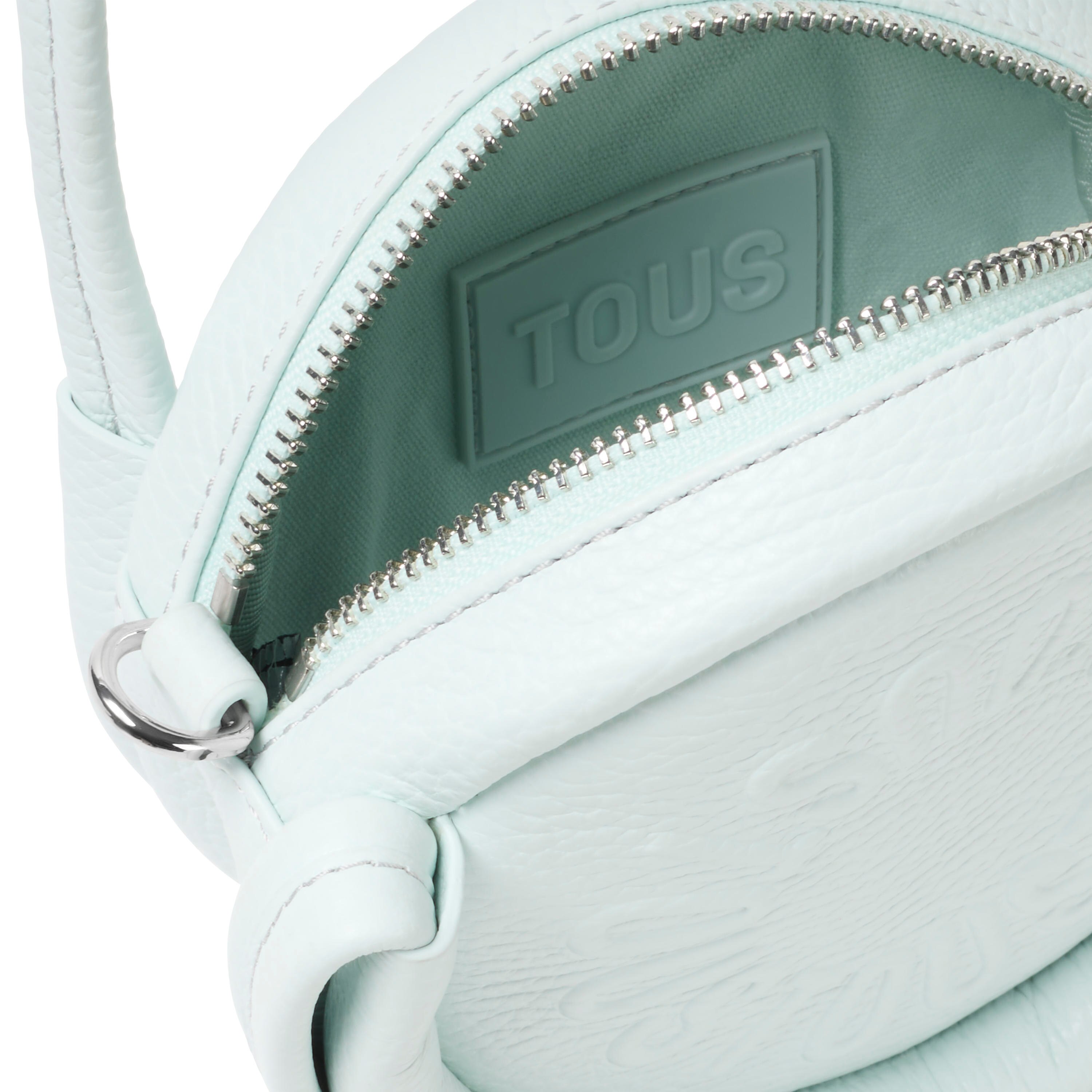 Light blue leather Crossbody minibag TOUS Miranda
