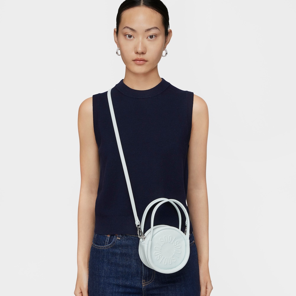 Light blue leather Crossbody minibag TOUS Miranda