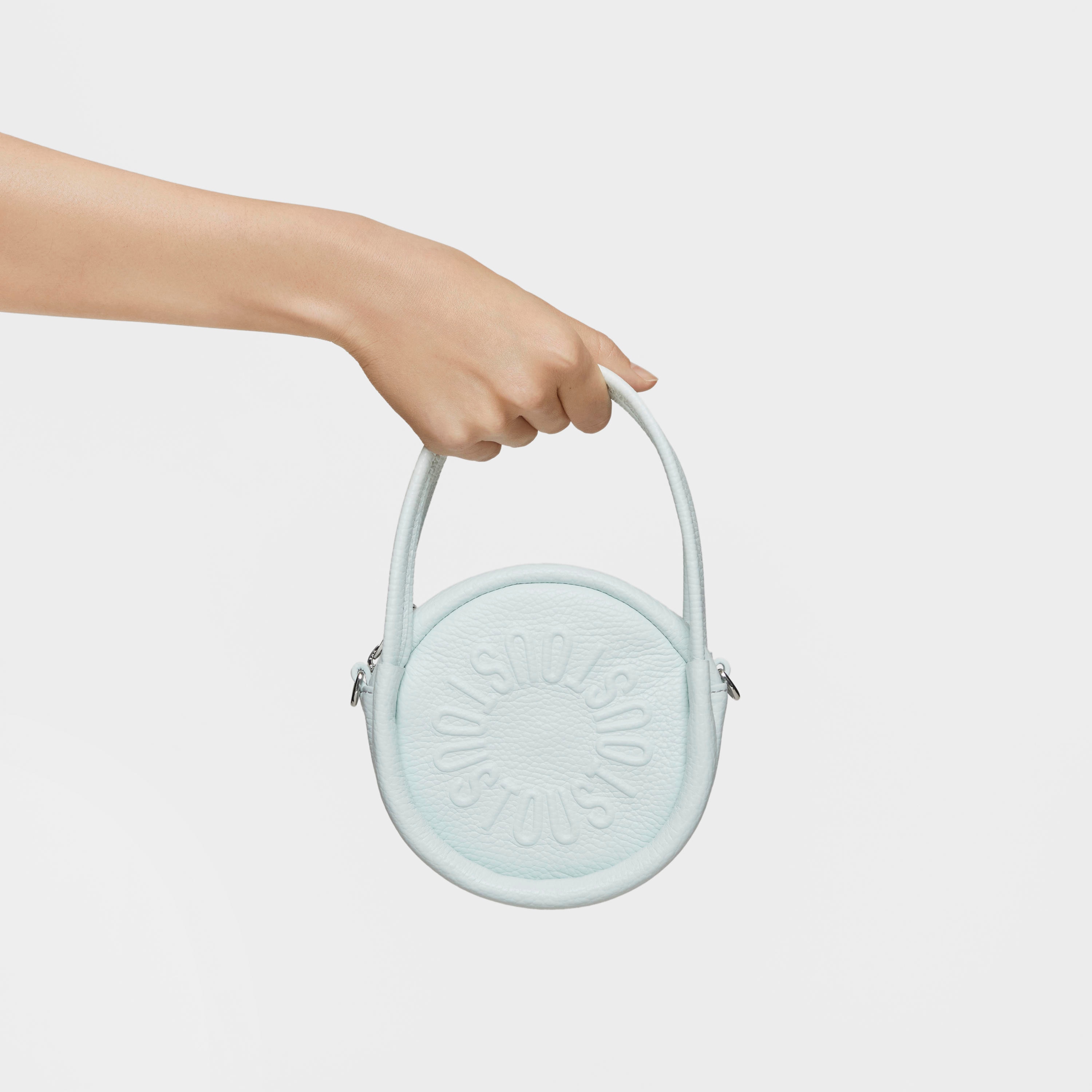 Light blue leather Crossbody minibag TOUS Miranda