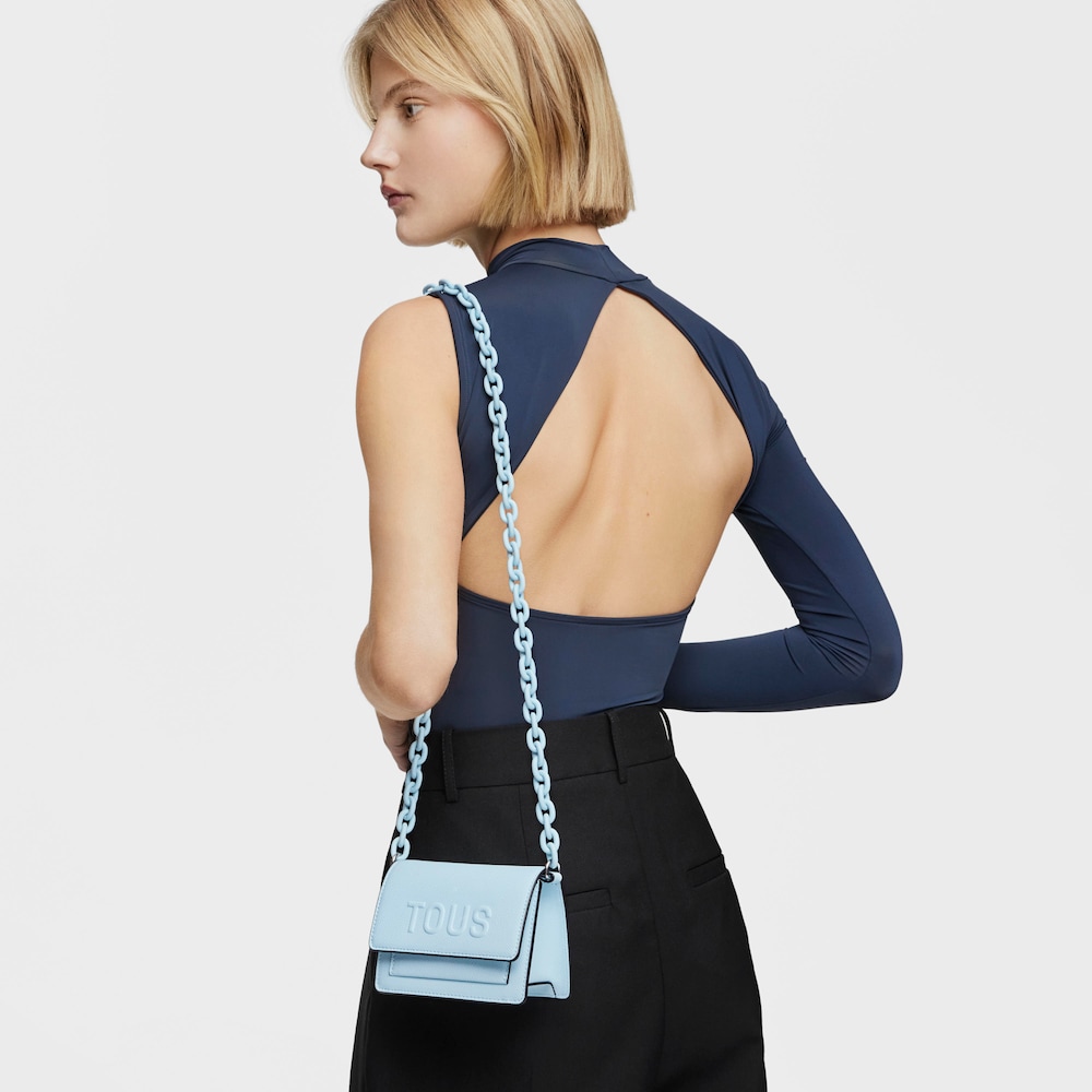 Mini bandolera azul claro TOUS La Rue New