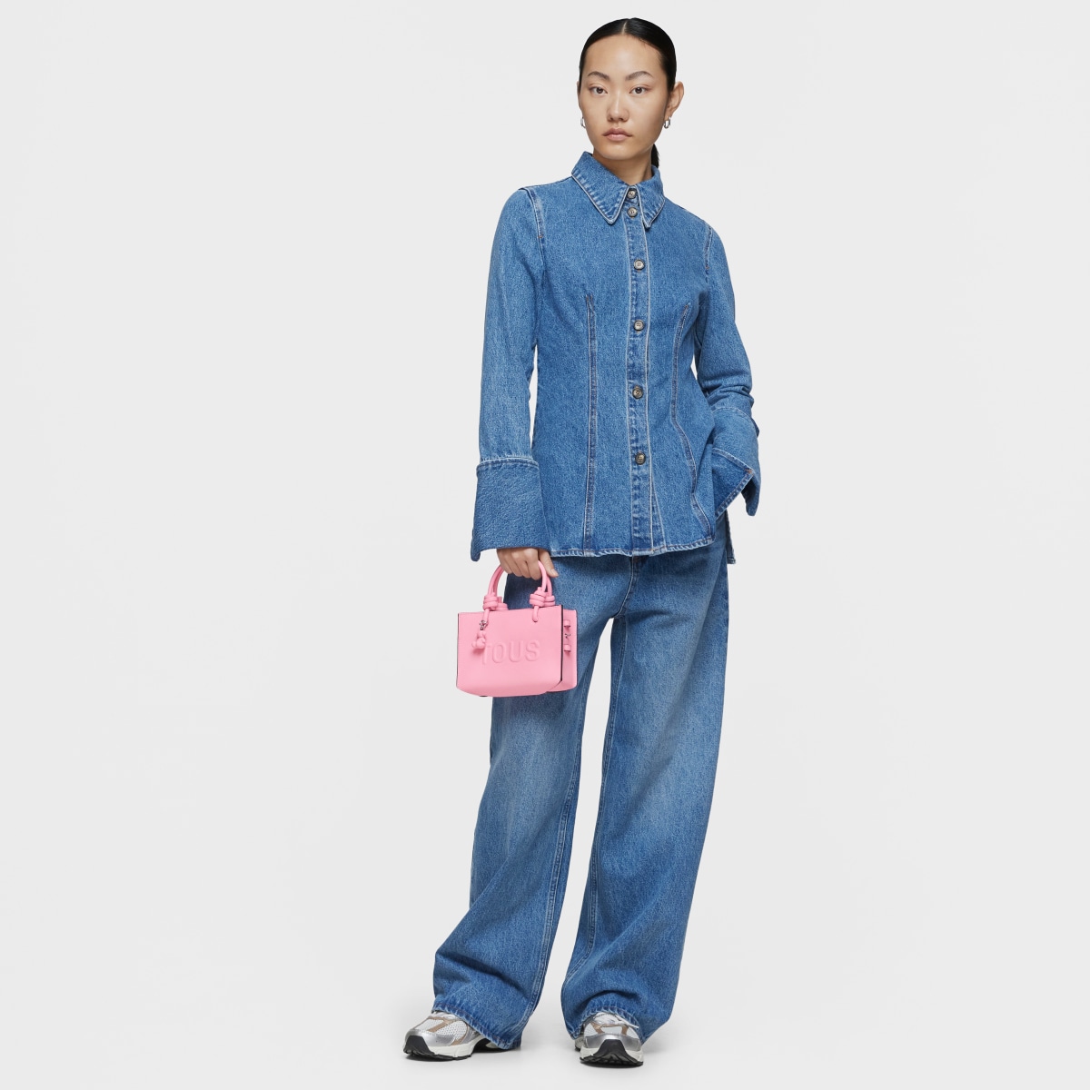 Mini bolso horizontal rosa TOUS La Rue New image number 4