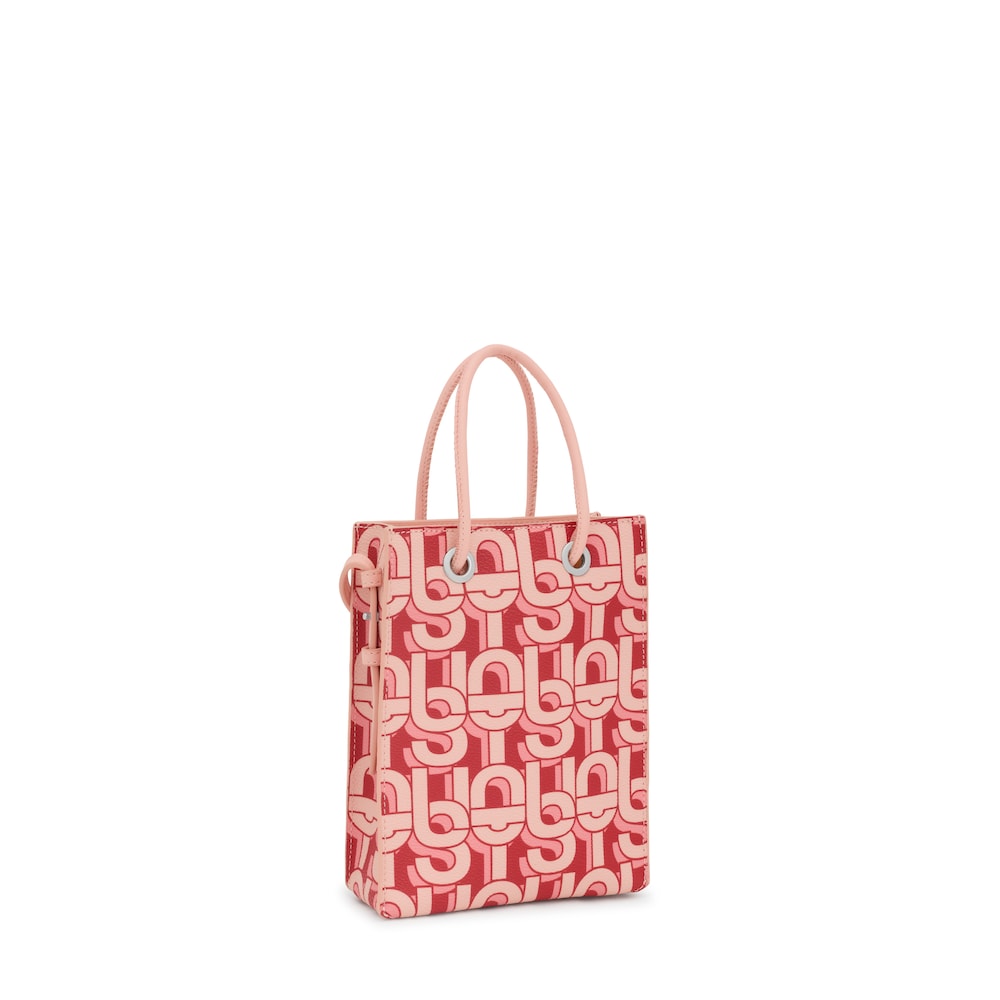 Coral-colored Pop Minibag TOUS MANIFESTO